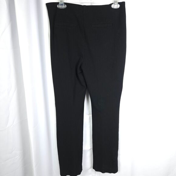 Chico's Sz 0 Womens 4 Black Lindy Side Zip Business Elastic Casual Pants - Picture 2 of 8